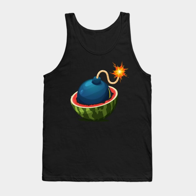 Watermelon Bomb Tank Top by vadastu